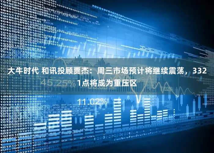 大牛时代 和讯投顾贾杰：周三市场预计将继续震荡，3321点将成为重压区